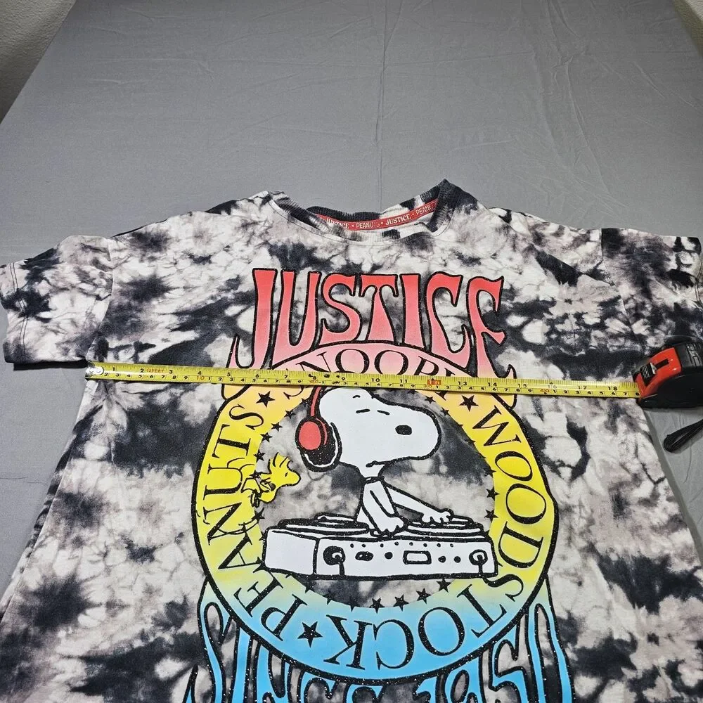 Justice girls Snoopy oversized tee size Youth L